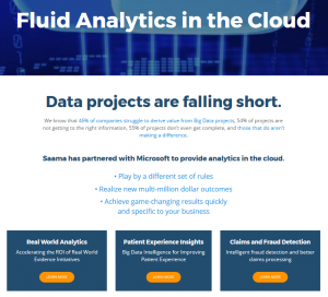 Saama Azure Partner Page