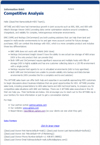 Competitive Analysis for Partners