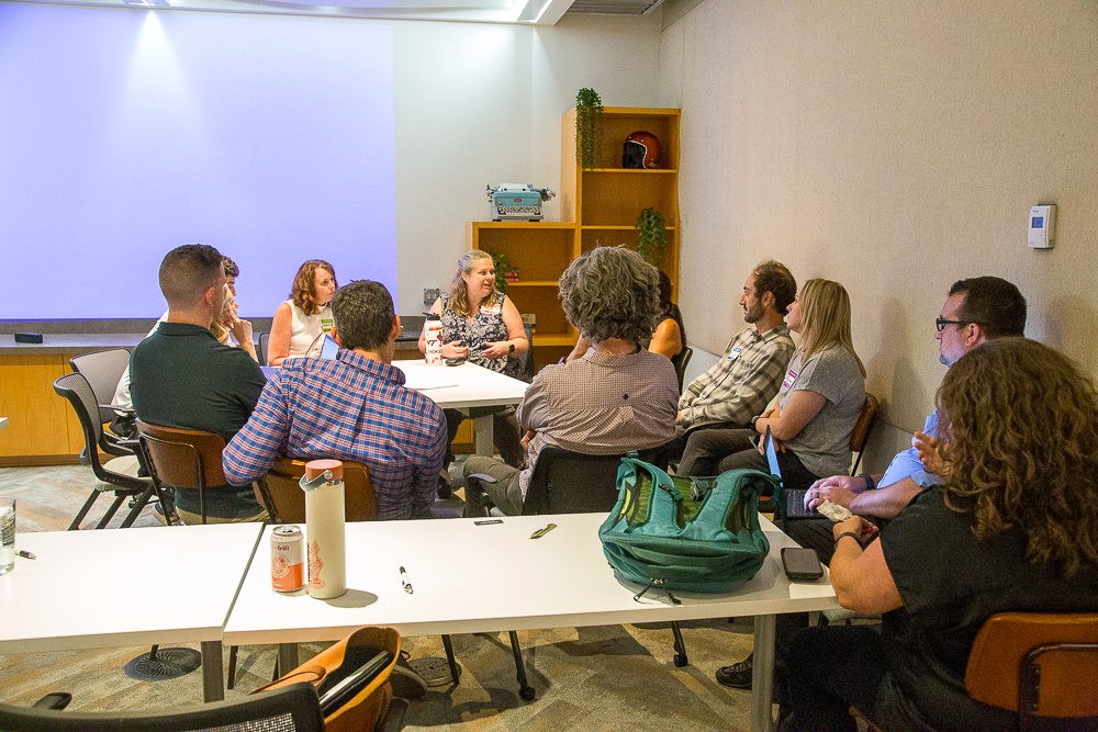 Crys Black leading a workshop discussion at AI for CPG event