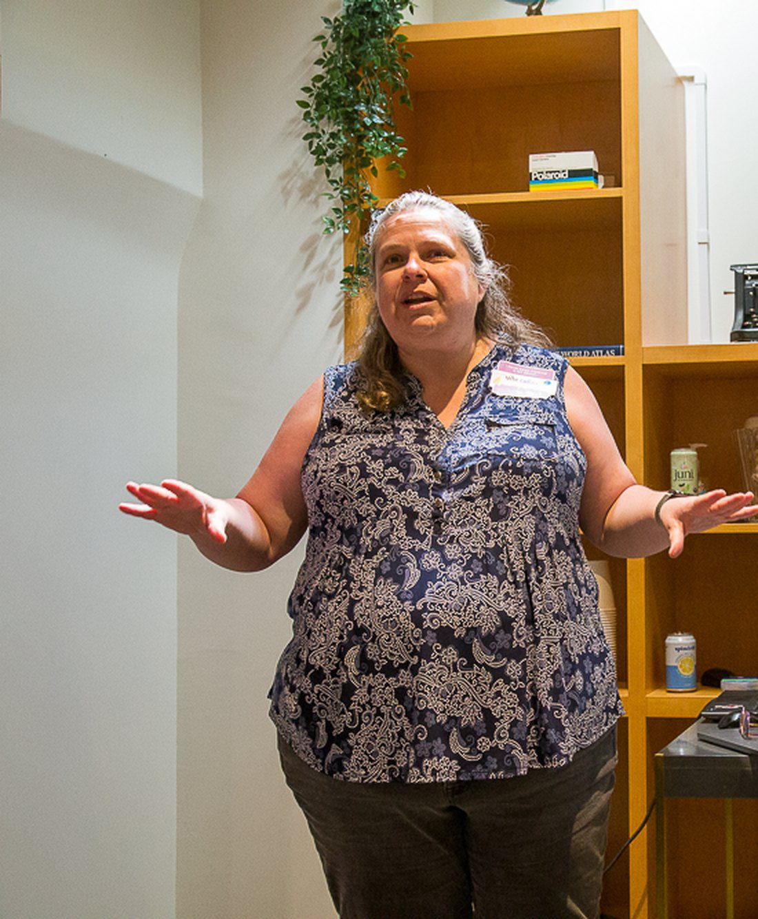 Crys Black teaching a hands-on AI workshop in Colorado