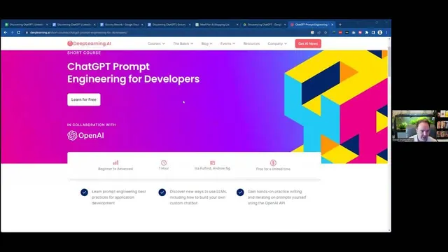 Discovering ChatGPT Part 3 webinar recording, Women's Business Club