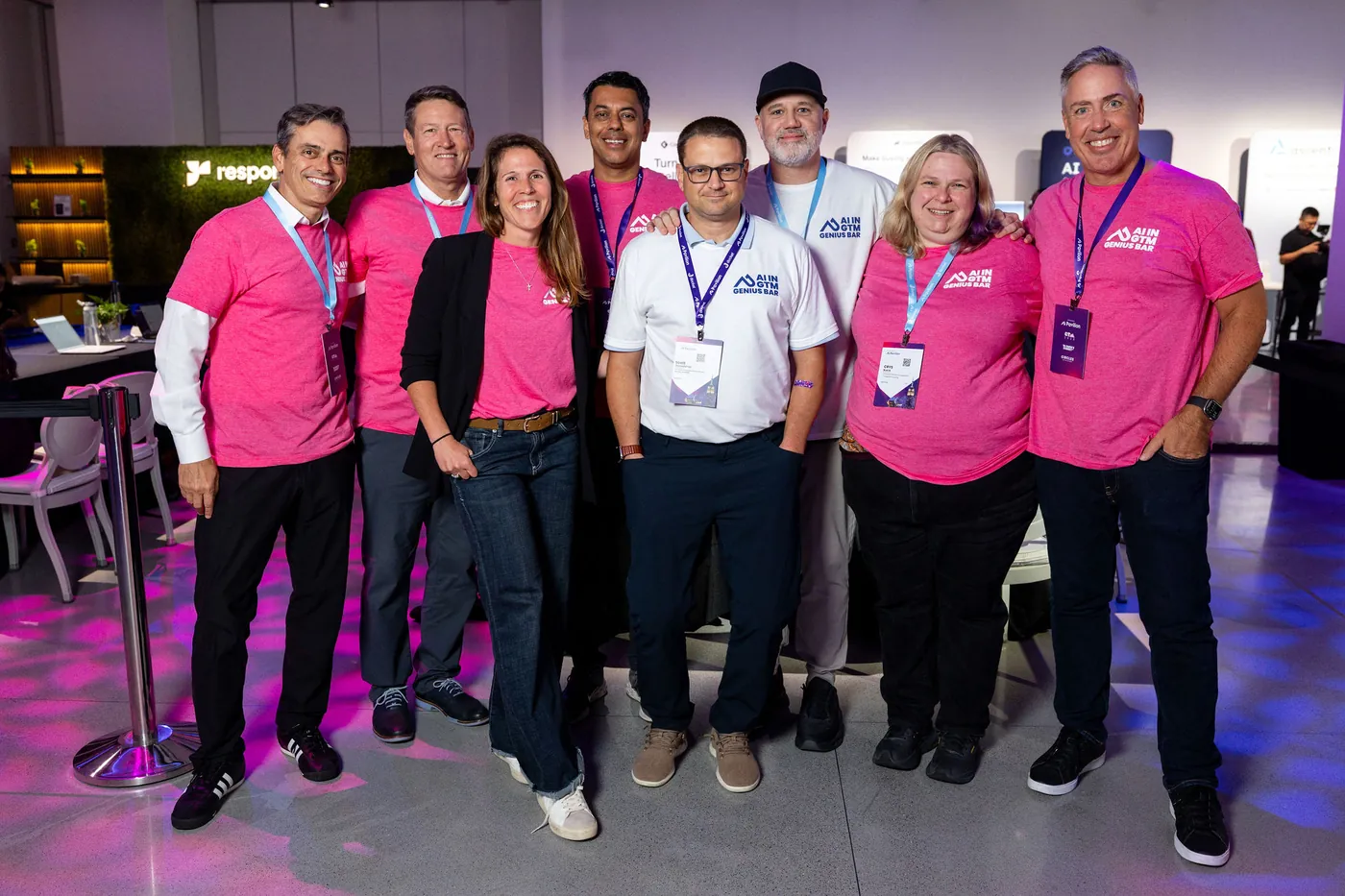 The Pavilion AI in GTM Genius Bar team, including Crys Black, at GTM2026 in New York